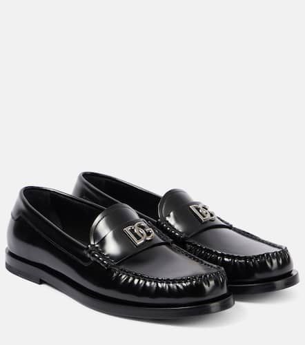 DG polished leather loafers - Dolce&Gabbana - Modalova