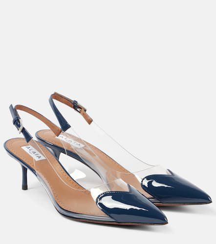 AlaÃ¯a Le CÅur 55 PU and leather slingback pumps - Alaia - Modalova