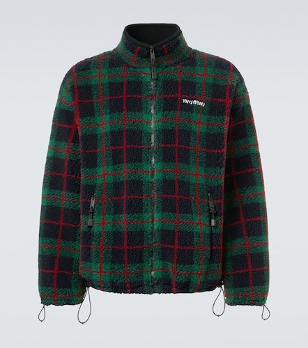 Miu Miu Checked teddy jacket - Miu Miu - Modalova
