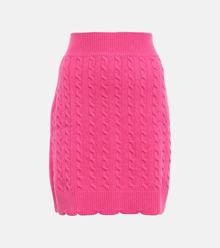 Scalloped cable-knit wool miniskirt - Patou - Modalova