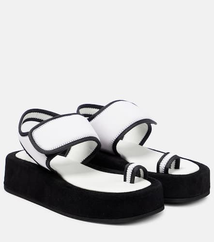 Neoprene and suede platform sandals - Wardrobe.NYC - Modalova
