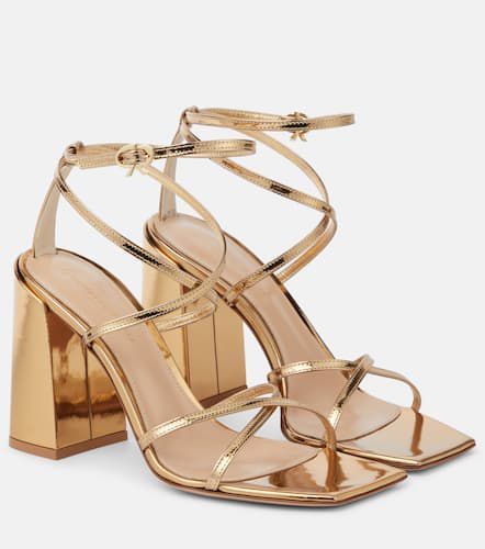 Sandalen aus Metallic-Leder - Gianvito Rossi - Modalova