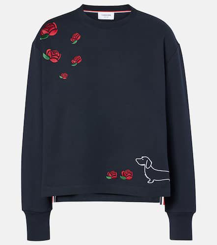 Besticktes Sweatshirt aus Baumwoll-Jersey - Thom Browne - Modalova