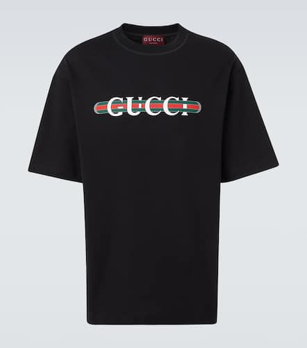 Gucci Logo cotton jersey T-shirt - Gucci - Modalova