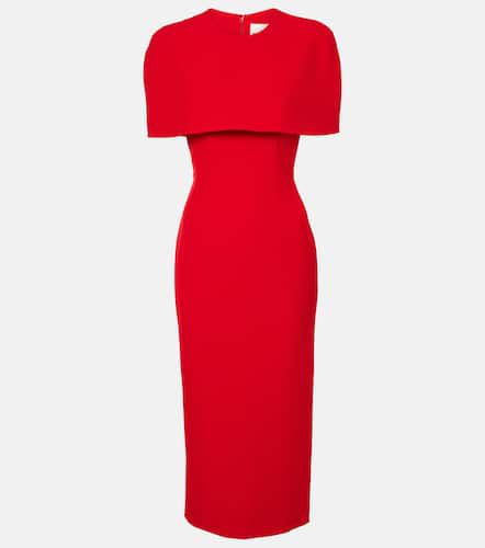 Caped crÃªpe midi dress - Roland Mouret - Modalova