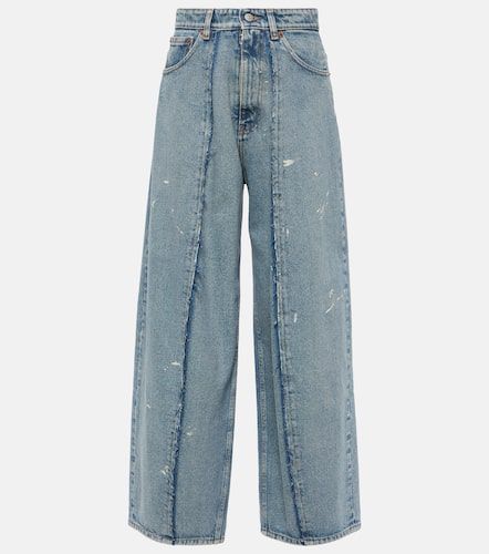 Distressed wide-leg jeans - MM6 Maison Margiela - Modalova