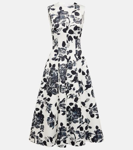 Vestido midi Mara de sarga floral - Emilia Wickstead - Modalova