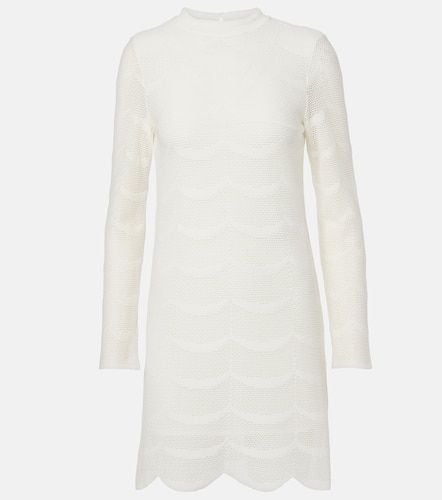 Knitted scalloped cotton and silk minidress - Tom Ford - Modalova