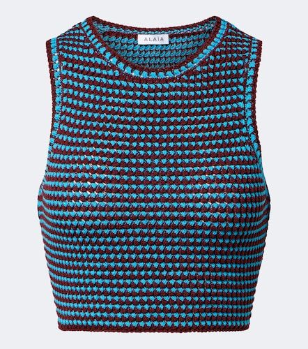 Alaïa Crop top de croché de algodón - Alaia - Modalova