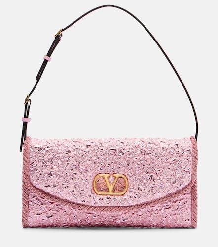 Bolso al hombro DeVain Small de jacquard cloqué - Valentino Garavani - Modalova