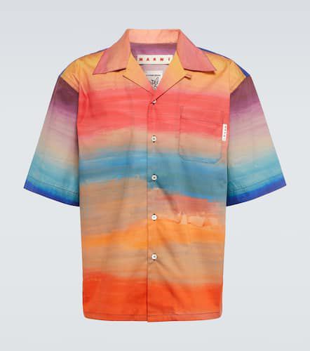 Camicia bowling in cotone sfumato - Marni - Modalova