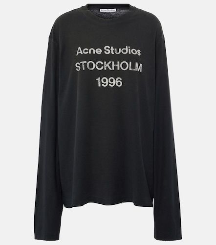 Top en mezcla de algodón con logo - Acne Studios - Modalova