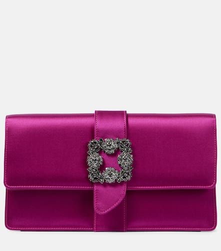 Manolo Blahnik Clutch Capri in raso - Manolo Blahnik - Modalova