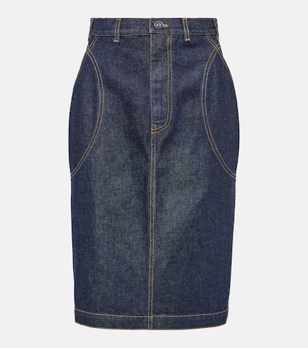 Alaïa Falda tubo de denim - Alaia - Modalova