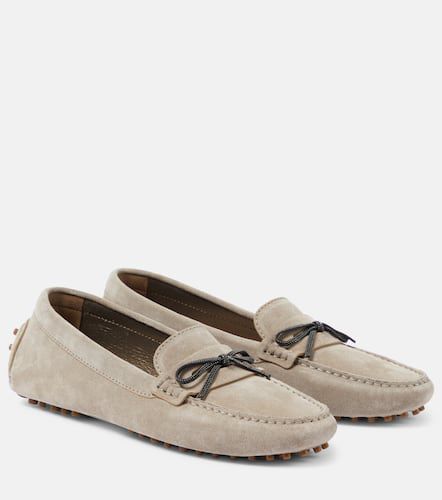 Verzierte Loafers aus Veloursleder - Brunello Cucinelli - Modalova