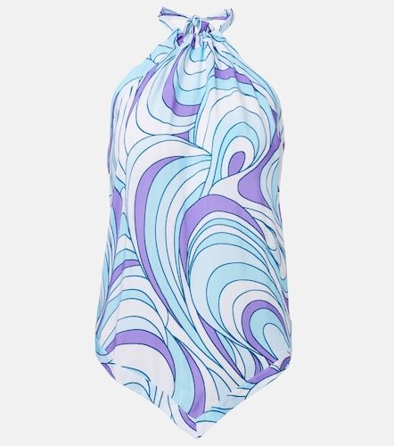 Top Raya estampado con cuello halter - Melissa Odabash - Modalova