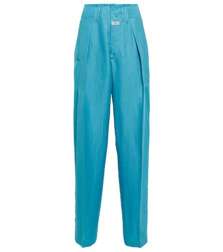 Etro High-rise linen and silk pants - Etro - Modalova