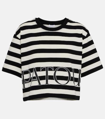 Striped cropped cotton jersey T-shirt - Patou - Modalova