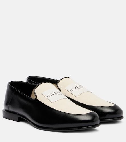 Label leather and canvas loafers - Givenchy - Modalova
