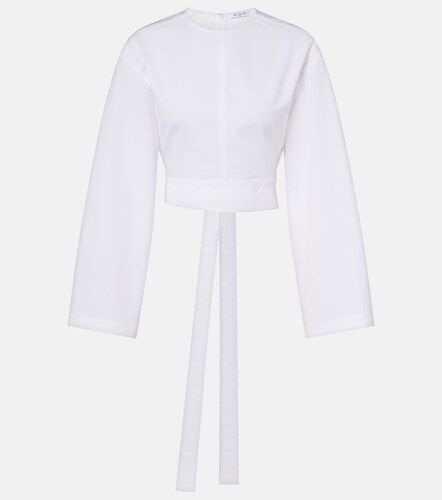 Alaia Cotton poplin crop top - Alaia - Modalova