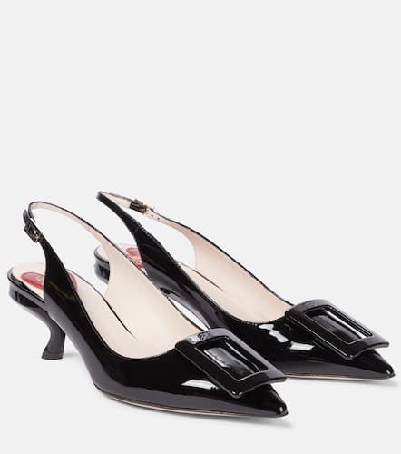 Virgule leather slingback pumps - Roger Vivier - Modalova