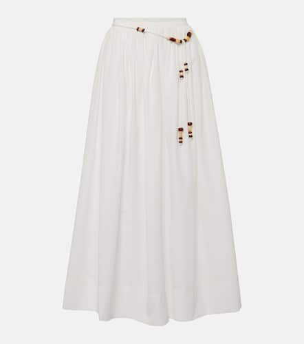 X Monikh falda larga Oliveria de seda y algodón - Faithfull - Modalova