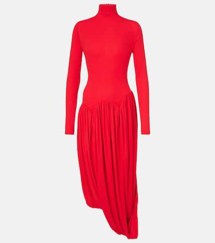 Turtleneck jersey midi dress - Ferragamo - Modalova