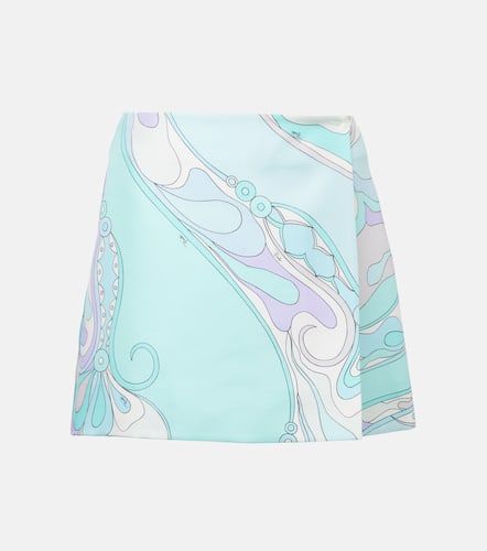 Minigonna Orchidee in twill di seta - Pucci - Modalova