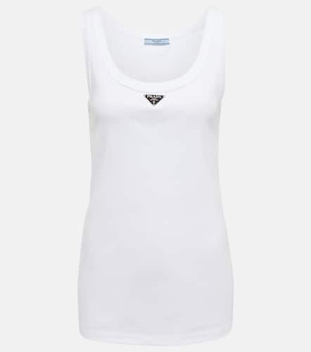 Prada Tank top de algodón con logo - Prada - Modalova