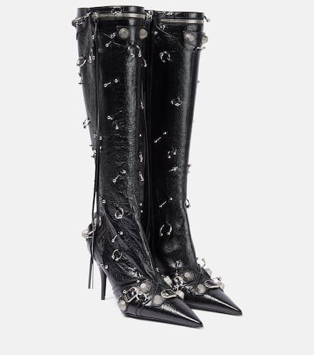 Cagole embellished leather knee-high boots - Balenciaga - Modalova