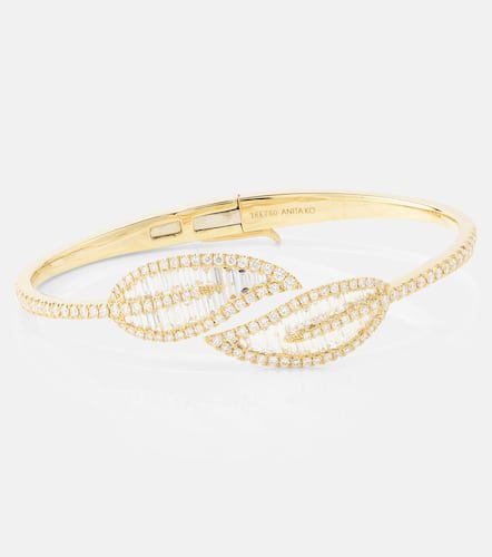 Bracciale Leaf in 18kt con diamanti - Anita Ko - Modalova