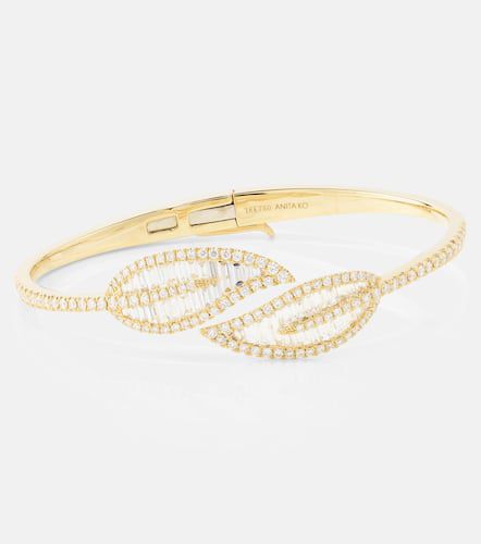Leaf 18kt bracelet with diamonds - Anita Ko - Modalova