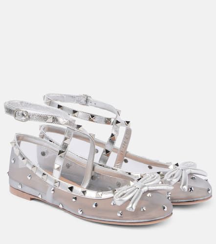 Ballerine Rockstud in mesh - Valentino Garavani - Modalova