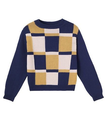 Pullover Silas in cotone e lana patchwork - Bebe Organic - Modalova