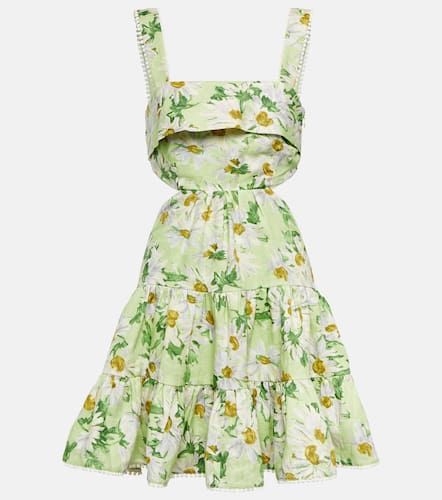 Alémais Vestido corto floral Astra con aberturas - Alemais - Modalova