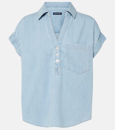 Top Almera in chambray di cotone - Veronica Beard - Modalova