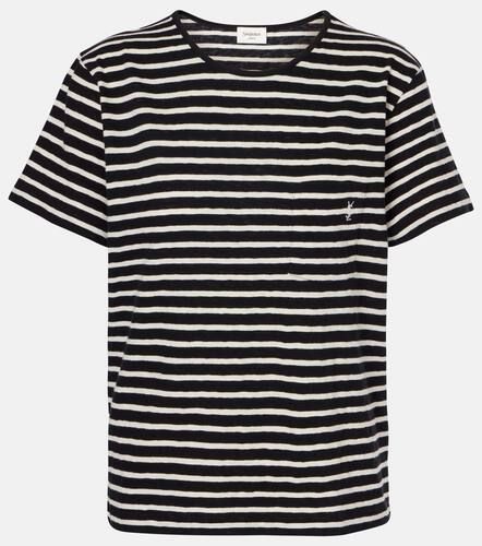 Cassandre striped cotton jersey T-shirt - Saint Laurent - Modalova