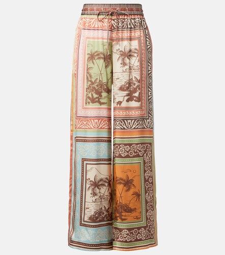Alberta silk satin palazzo pants - Alemais - Modalova