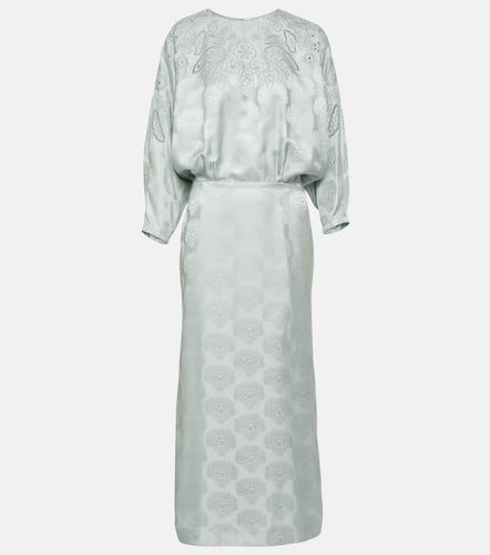 Arina floral silk jacquard midi dress - Loro Piana - Modalova