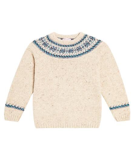 Fair Isle wool-blend intarsia sweater - La Coqueta - Modalova