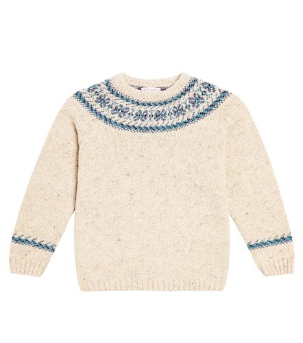 Fair Isle wool-blend intarsia sweater - La Coqueta - Modalova