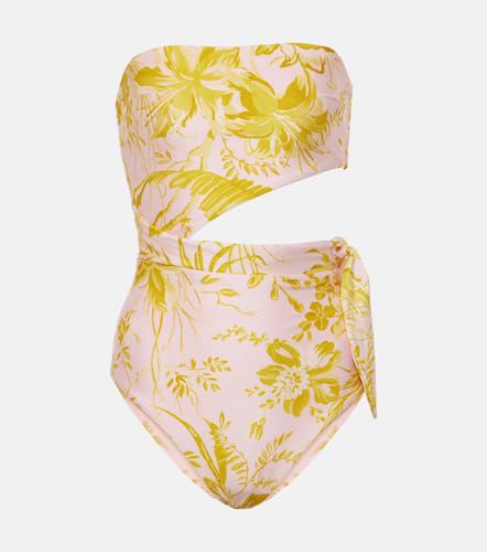 Golden Scarf cut-out floral swimsuit - Zimmermann - Modalova