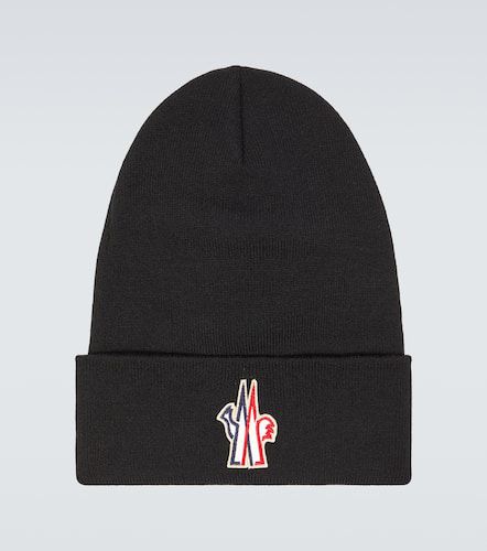 Logo virgin wool beanie - Moncler Grenoble - Modalova