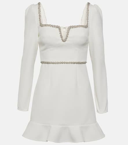Crystal-embellished crepe minidress - Self-Portrait - Modalova