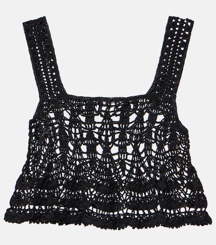 Cotillion crochet cotton crop top - Anna Kosturova - Modalova