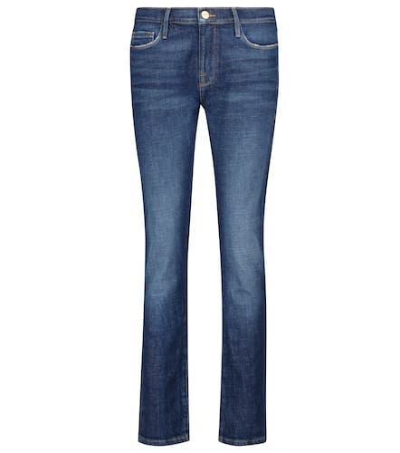 Mid-Rise Cropped Slim Jeans Le Garçon - Frame - Modalova
