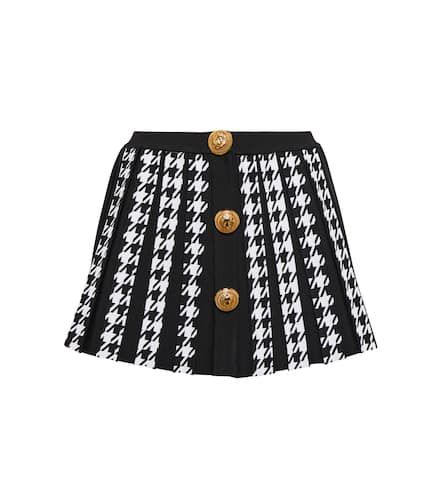 Houndstooth pleated miniskirt - Balmain - Modalova