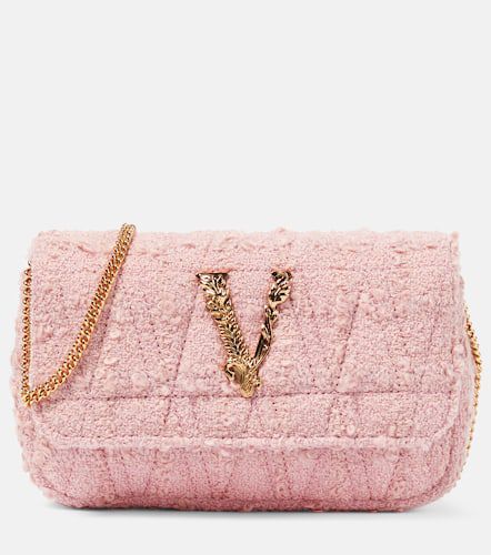 Virtus Mini tweed shoulder bag - Versace - Modalova