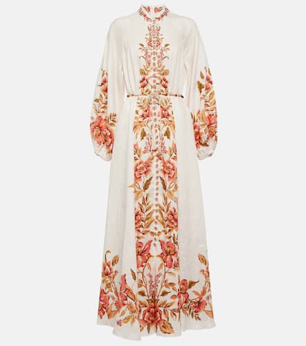 Vacay Billow belted floral linen maxi dress - Zimmermann - Modalova