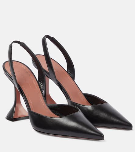 Holli leather slingback pumps - Amina Muaddi - Modalova